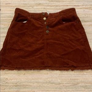 Burnt orange skirt
